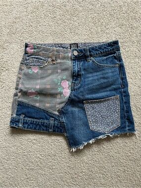 BDG Patchwork Denim Skirt